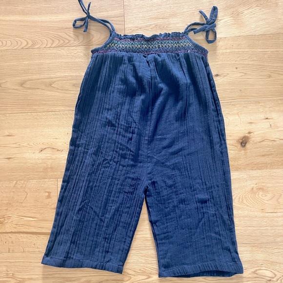 French Connection NWT blue gauze romper 5-6T - Picture 2 of 5